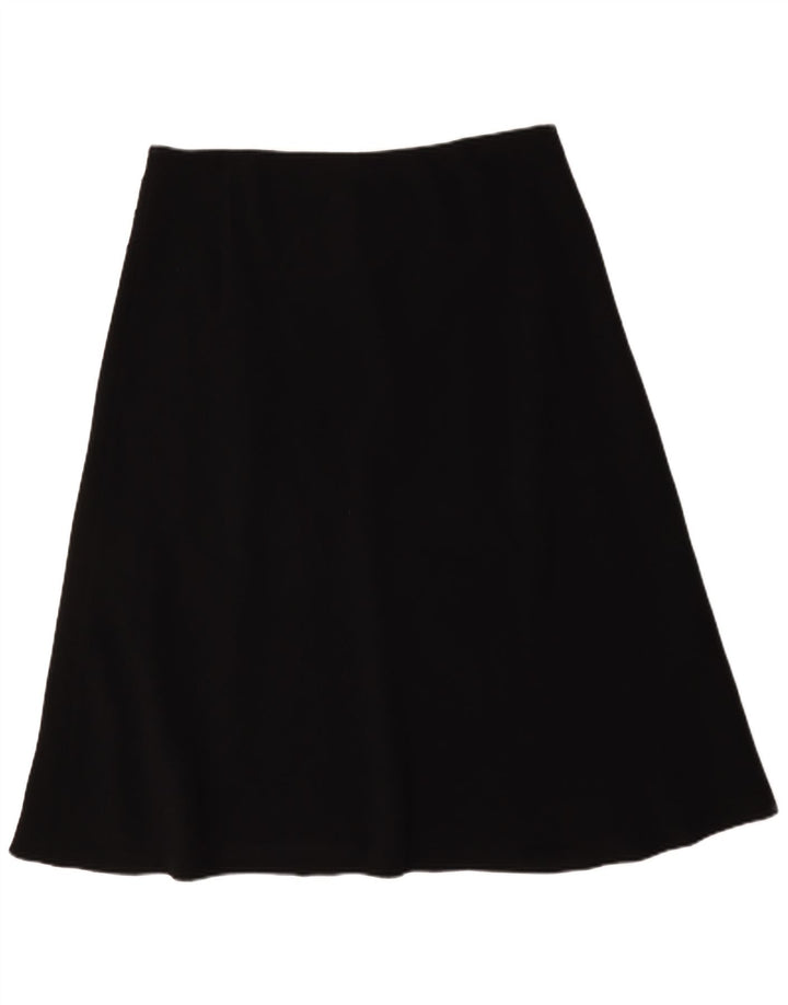 Saia feminina Marks & Spencer UK 18 XL W36 poliéster preto