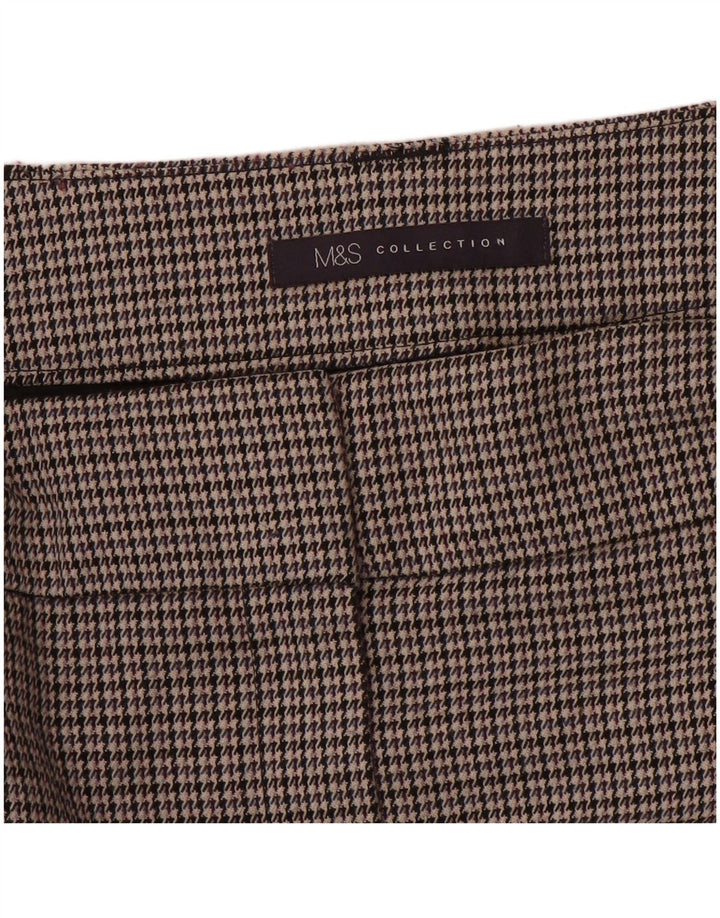 Saia lápis feminina Marks & Spencer W32 grande cinza houndstooth