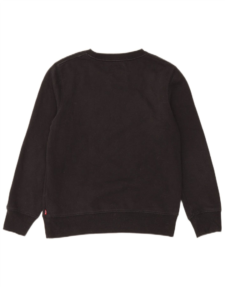 Moletom gráfico Levi's Boys 11-12 anos preto algodão