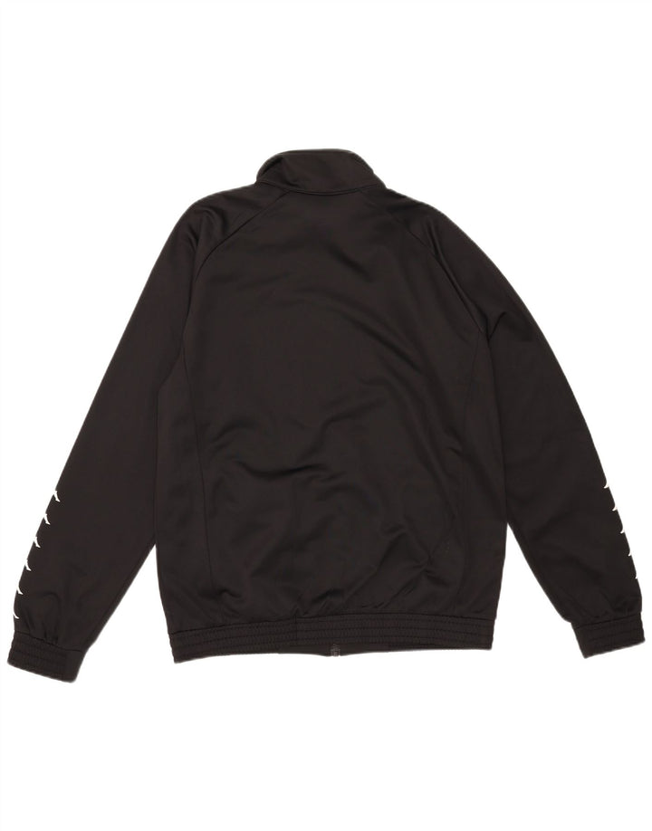 Kappa Mens Graphic Tracksuit Top Jacket Médio Preto Poliéster