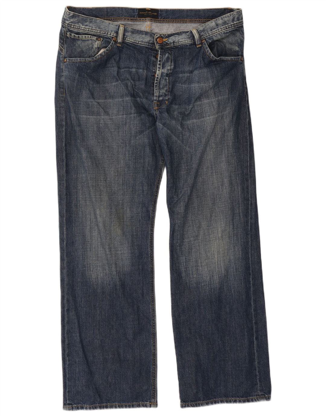 Jeans retos masculinos Gant W38 L32 algodão azul