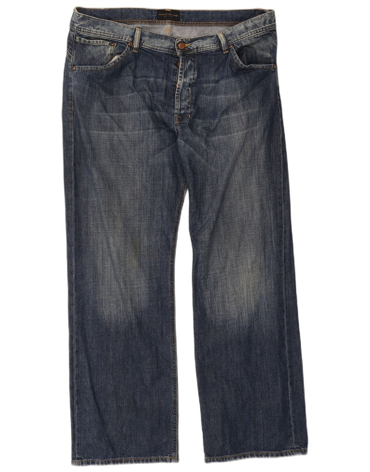 Jeans retos masculinos Gant W38 L32 algodão azul