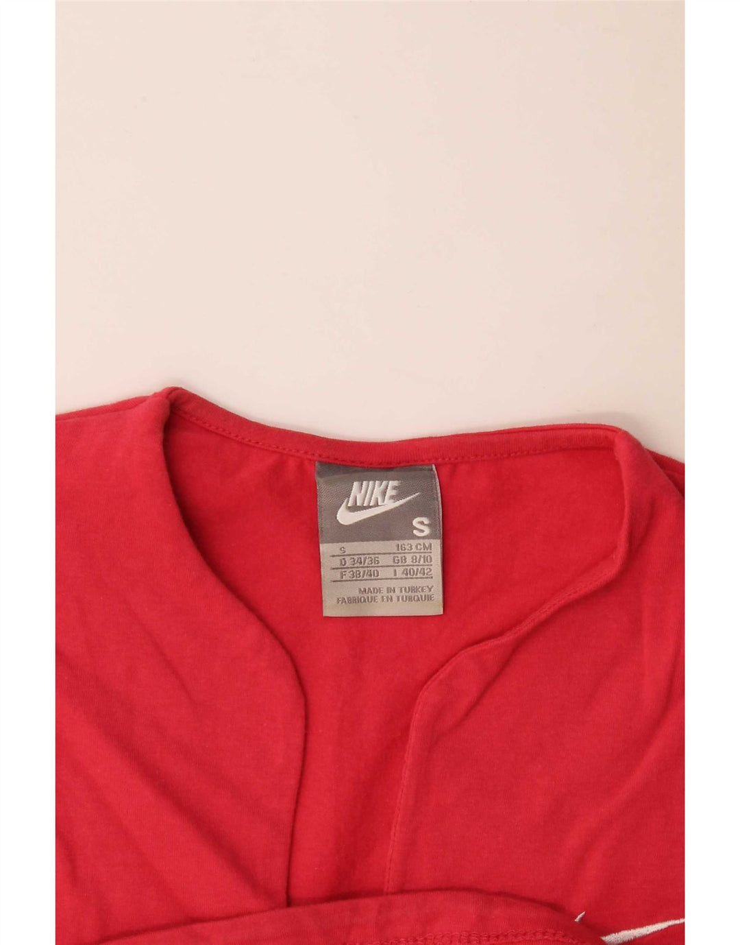 Camiseta Nike Feminina Top UK 8/10 Pequena Vermelha