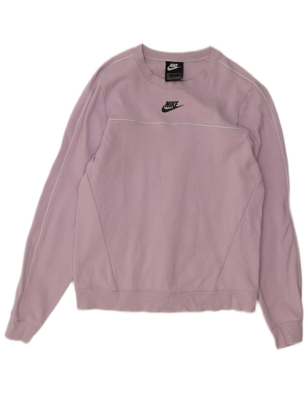 Moletom gráfico feminino Nike Jumper UK 10 pequeno algodão roxo