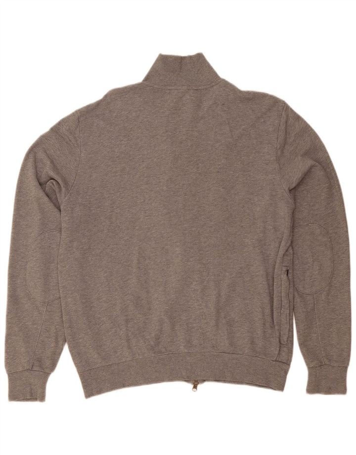 Sun68 Jaqueta masculina de agasalho XL cinza manchado de algodão