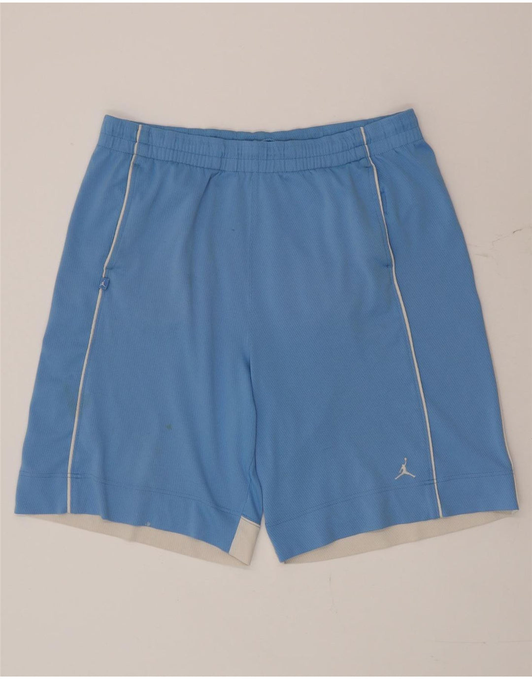Shorts esportivos masculinos Jordan grande bloco colorido azul
