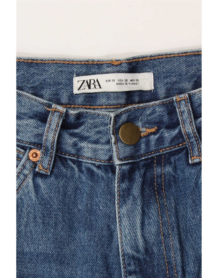 Zara Mens Cargo Straight Jeans EU 38 Pequeno W30 L33 Azul marinho