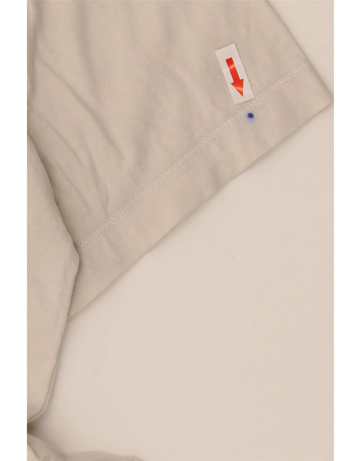 Camiseta Nike Masculina Loose Fit Top Médio Off White Algodão