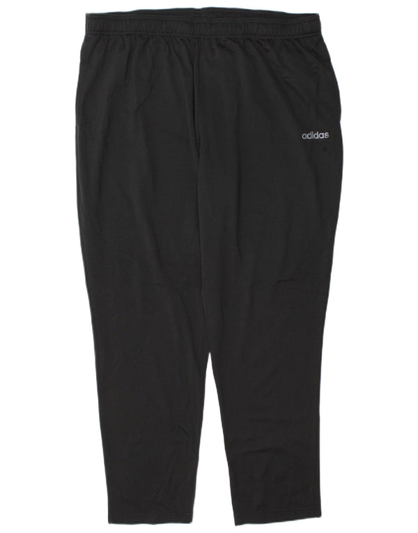 Calças de treino masculinas Adidas UK 51/54 2XL poliéster preto