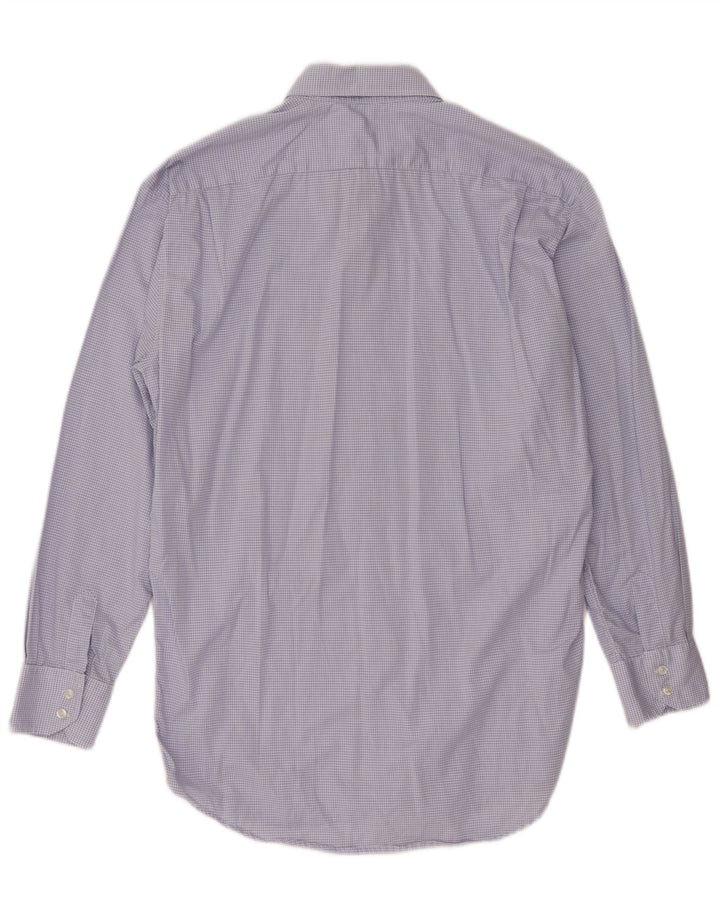 Lacoste Mens Regular Fit Camisa Tamanho 39 Médio Azul Gingham