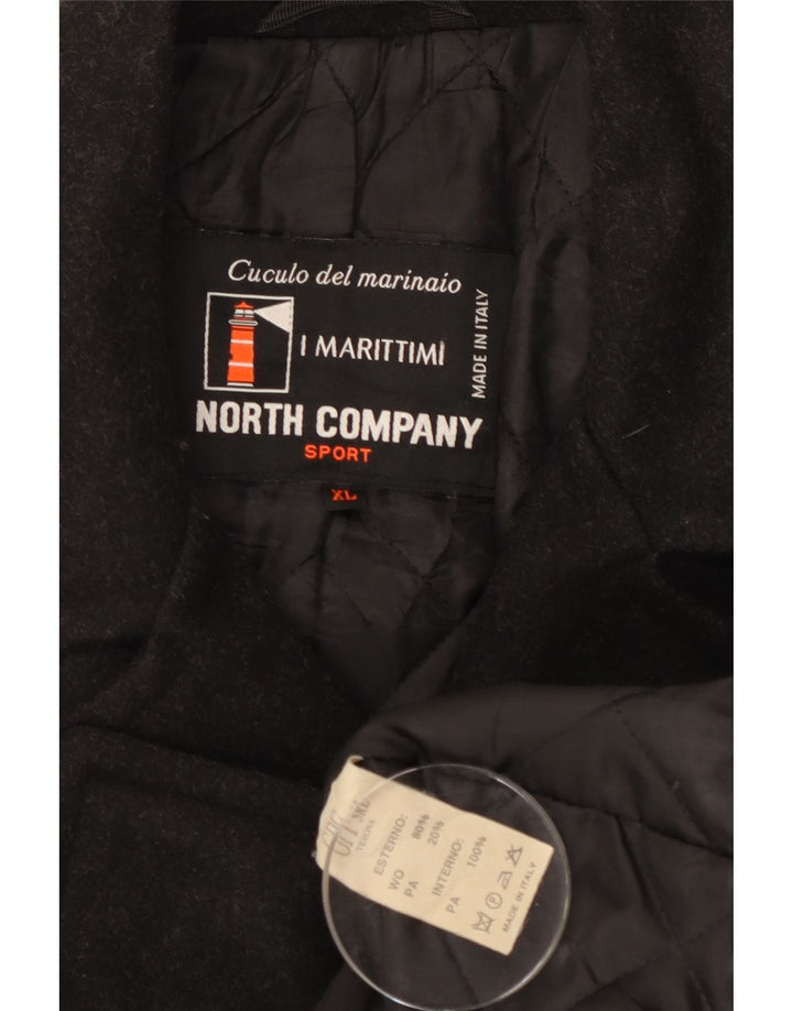 Casaco masculino vintage de lã preta UK 42 XL