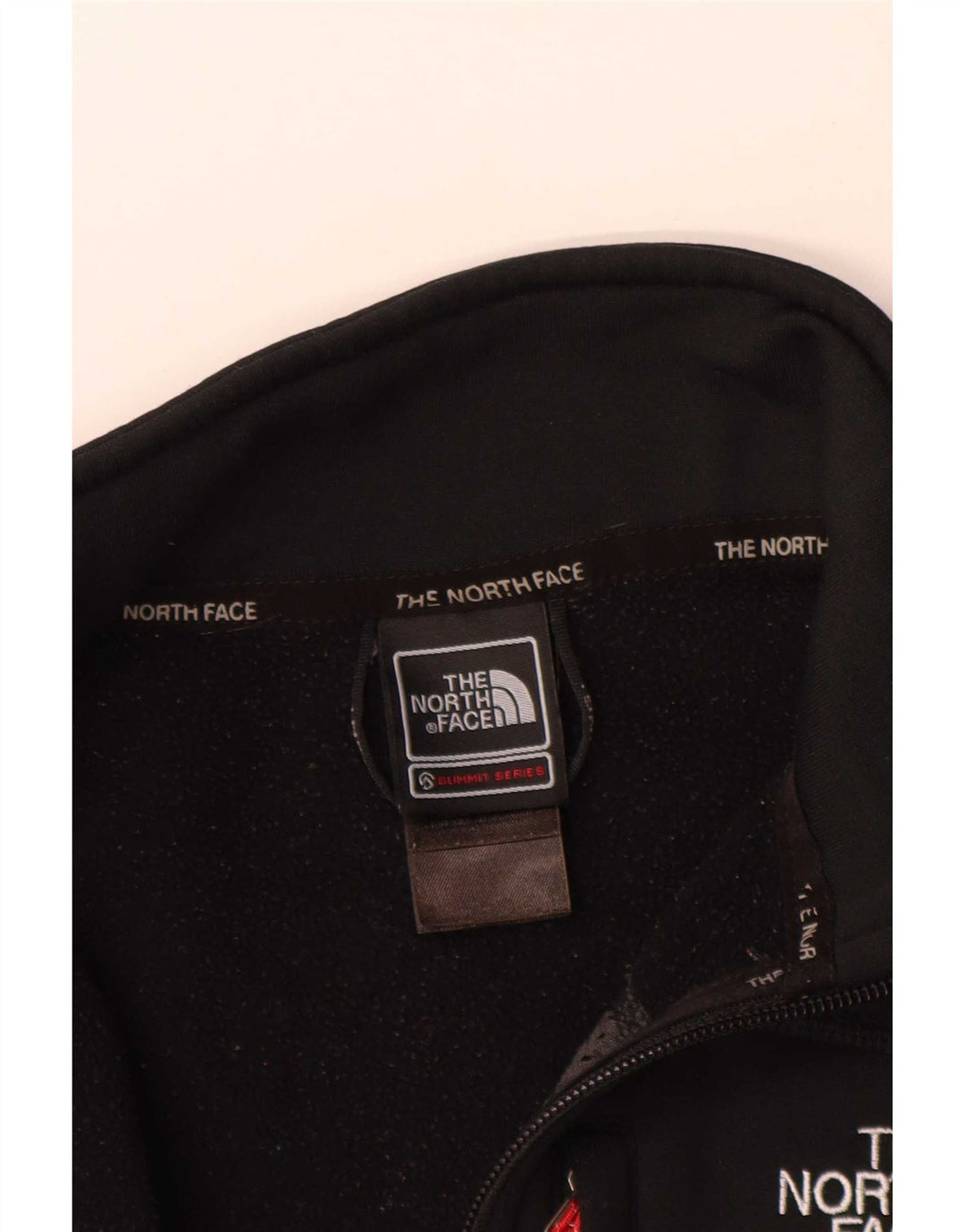 Moletom masculino The North Face com zíper e gola pequena em poliéster preto