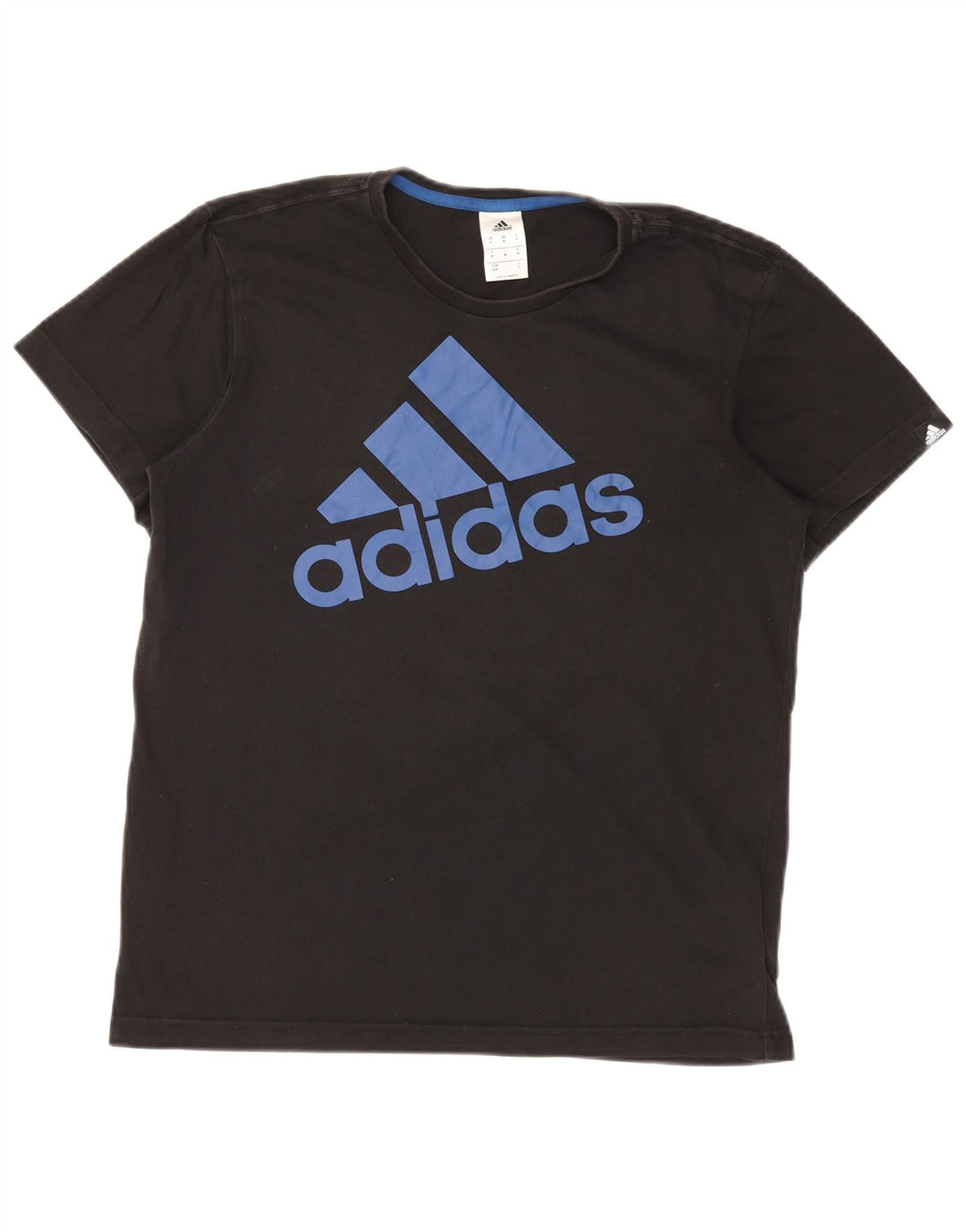 ADIDAS Mens Graphic T-Shirt Top Médio Algodão Preto