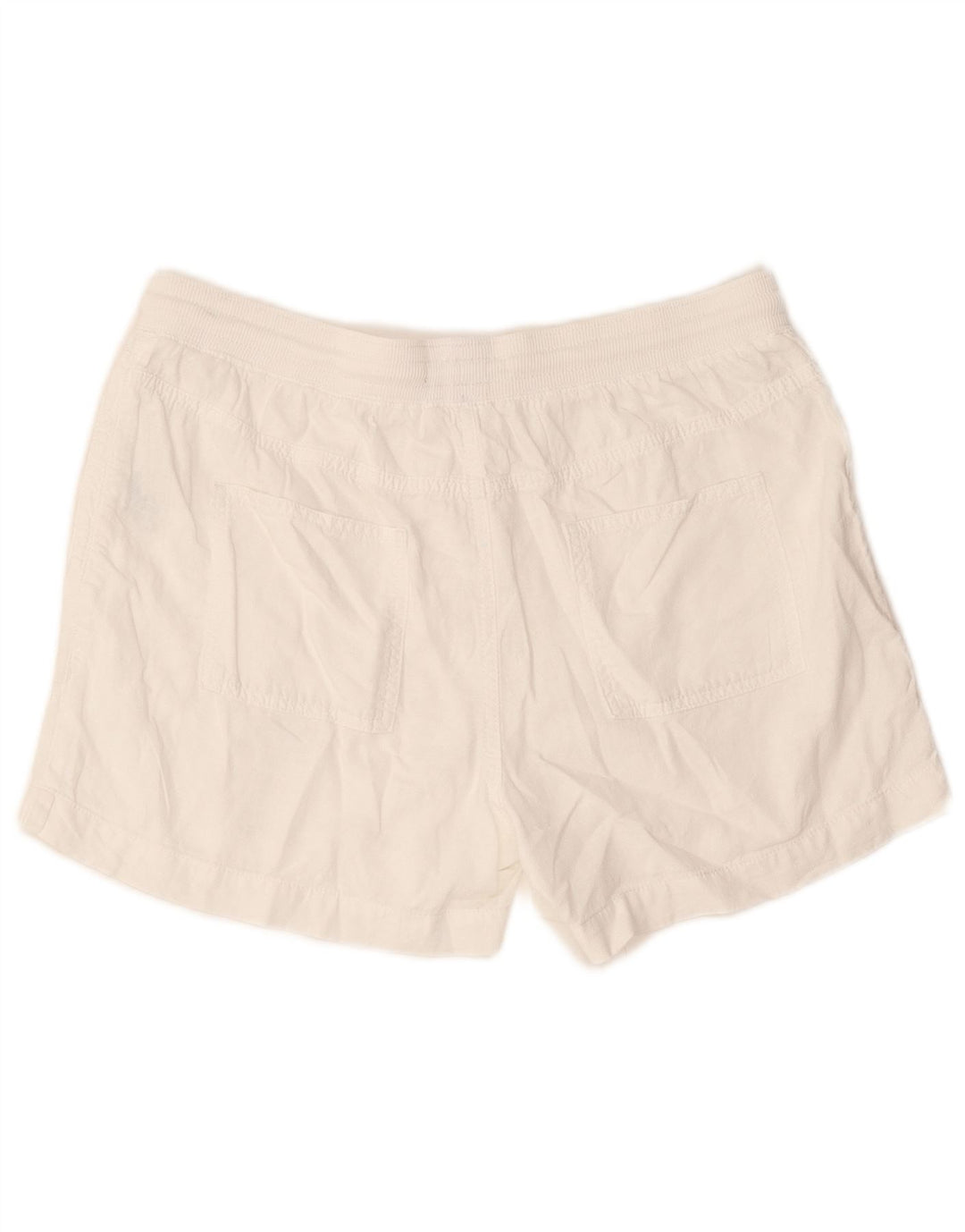 Shorts feminino Marks & Spencer Reino Unido 14 grande W32 linho branco