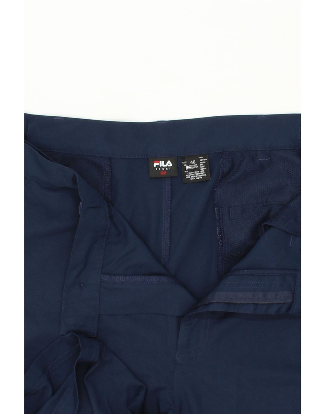 Shorts masculinos FILA Golf Chino W46 3XL azul marinho poliéster