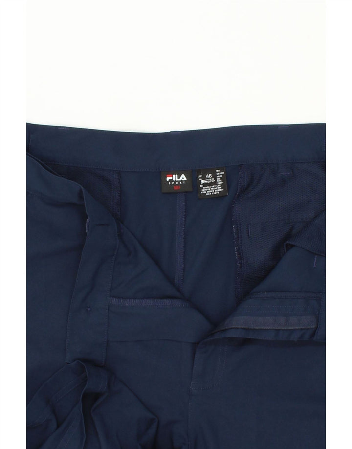 Shorts masculinos FILA Golf Chino W46 3XL azul marinho poliéster