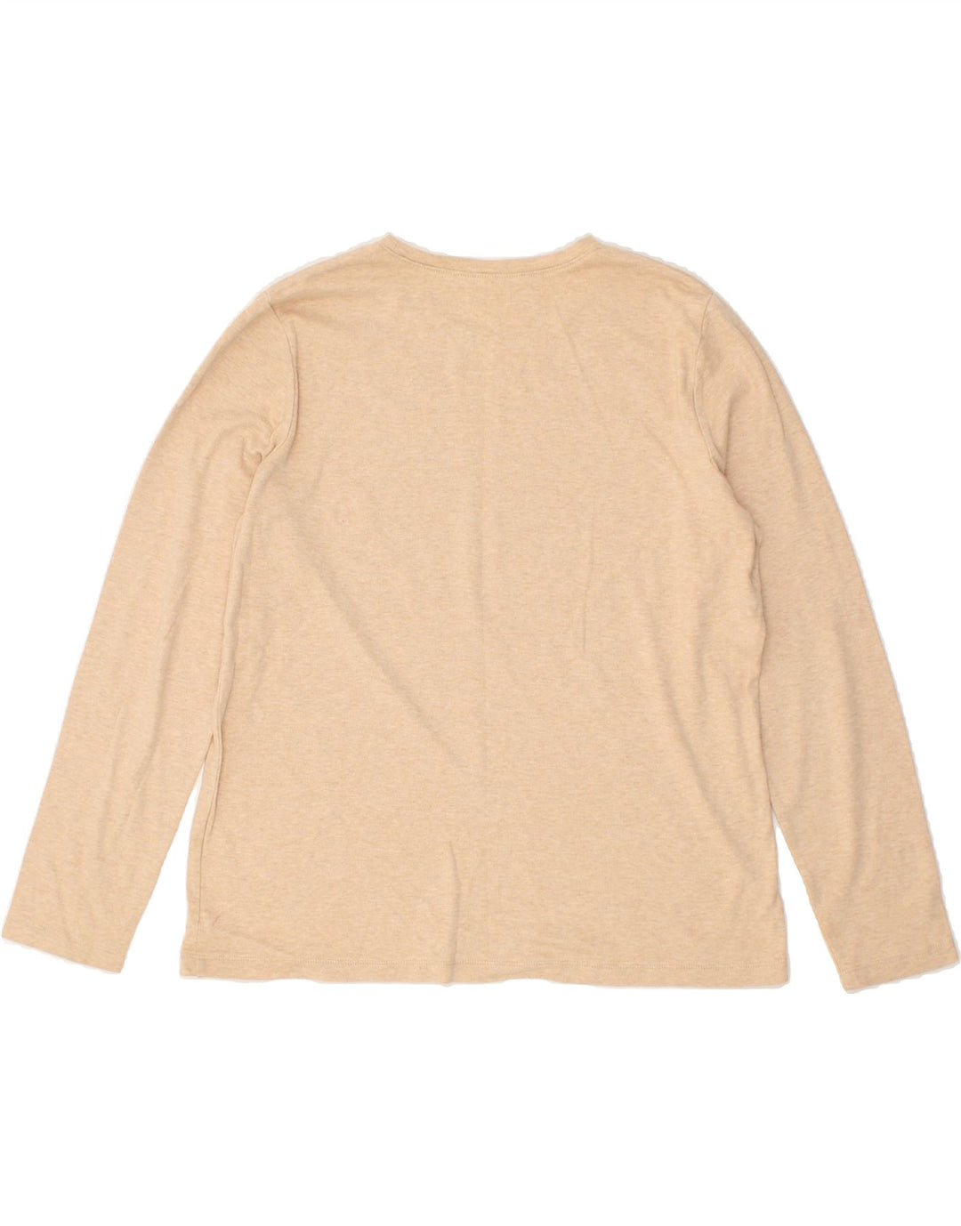 L.L.BEAN Womens Top Long Sleeve UK 16 Large Beige | Vintage L.L.Bean | Thrift | Second-Hand L.L.Bean | Used Clothing | Messina Hembry 