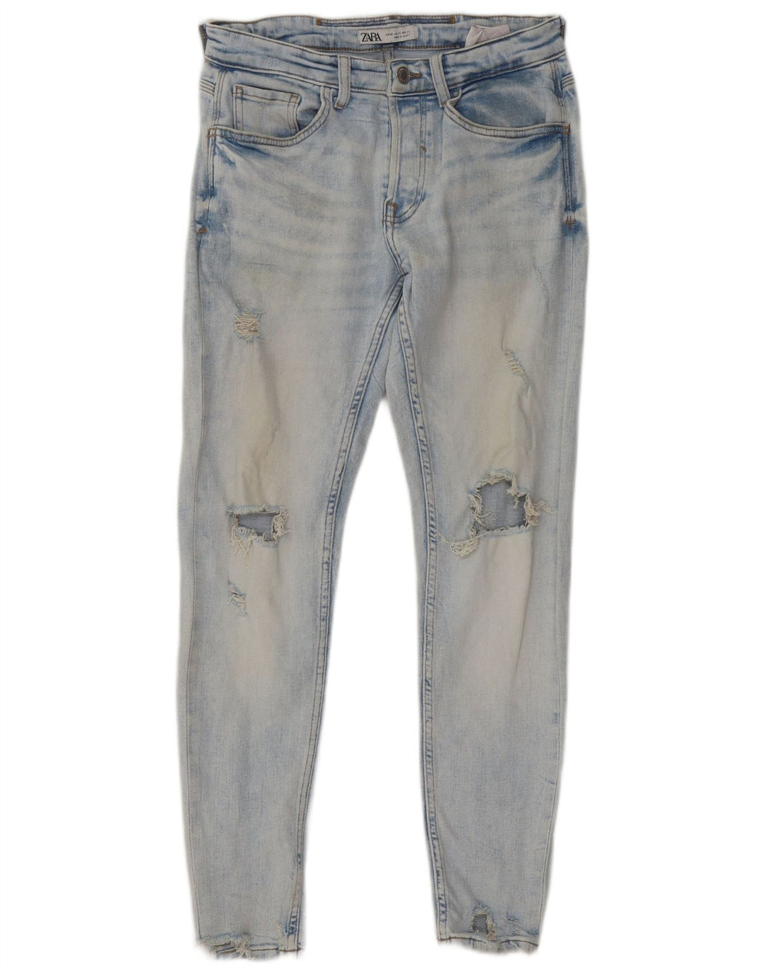 Calça jeans skinny masculina Zara EU 40 médio W31 L29 azul