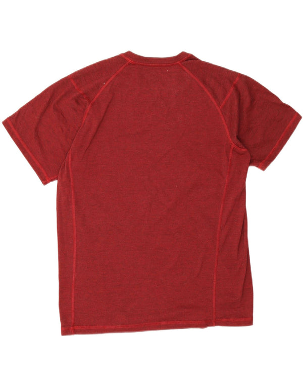 Camiseta masculina The North Face poliéster manchado vermelho médio