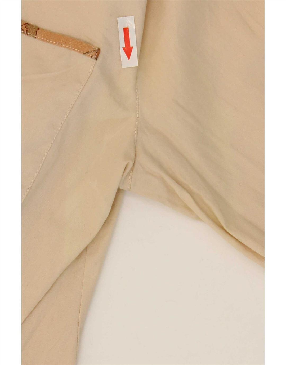 Camisa feminina ALVIERO MARTINI UK 16 grande algodão bege