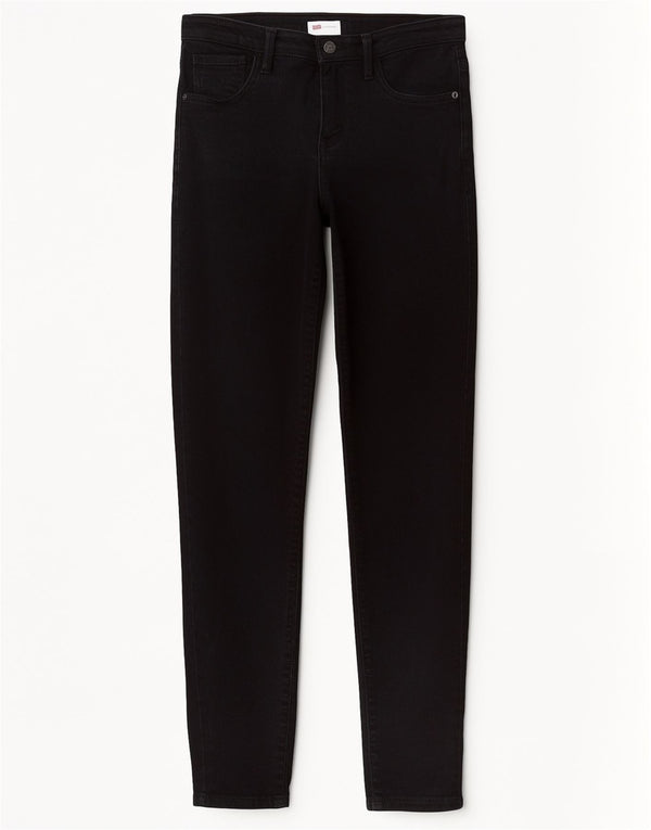 Jeans Levi's Meninas Slim 14-15 Anos W26 L28 Algodão Preto