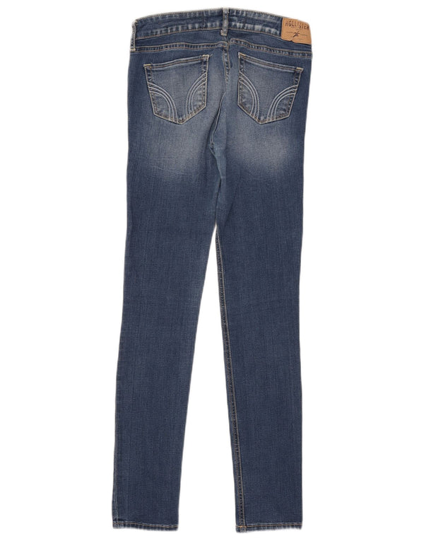 Calça jeans skinny feminina Hollister W25 L29 azul