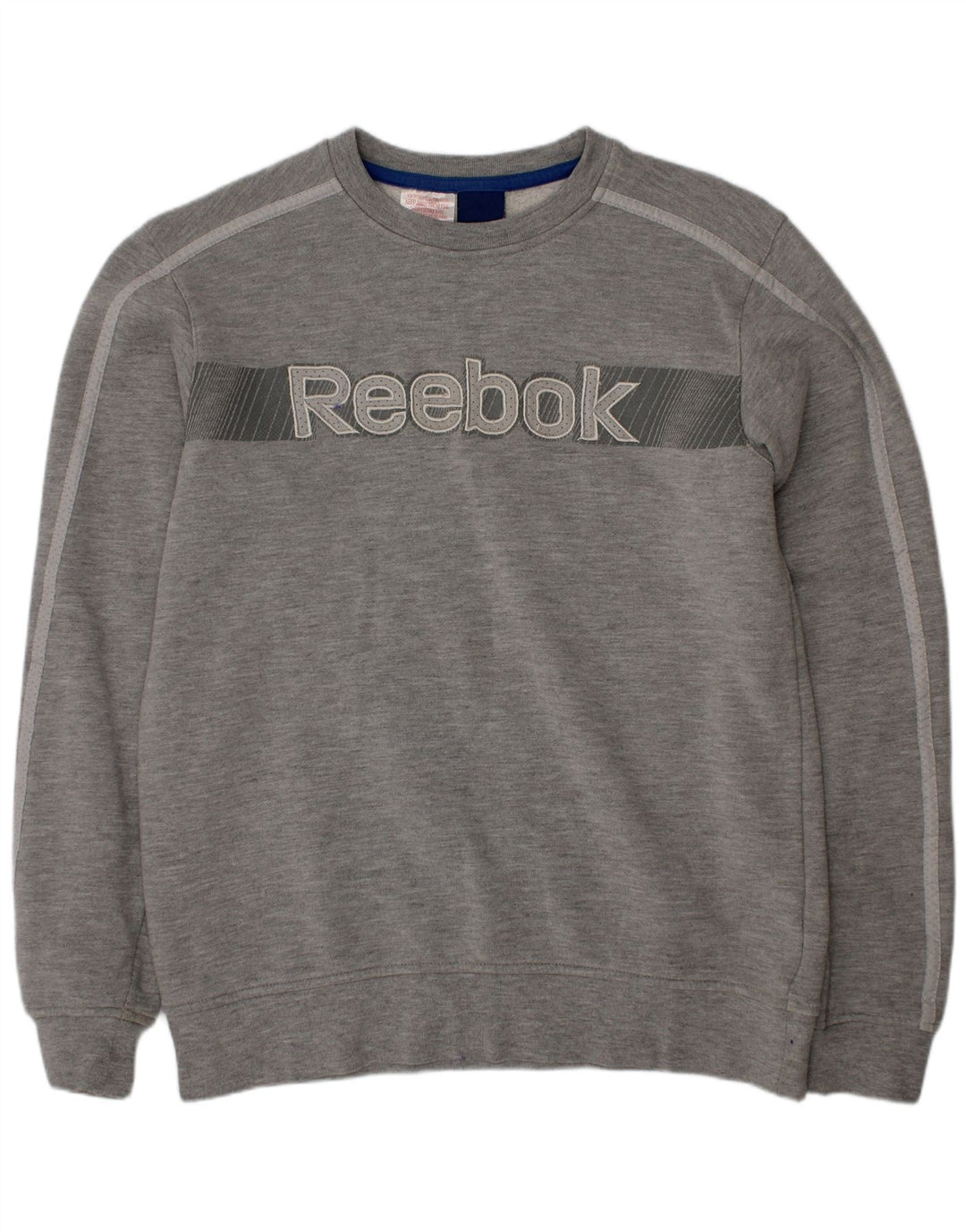 Suéter gráfico Reebok Boys Graphic 11-12 anos algodão cinza