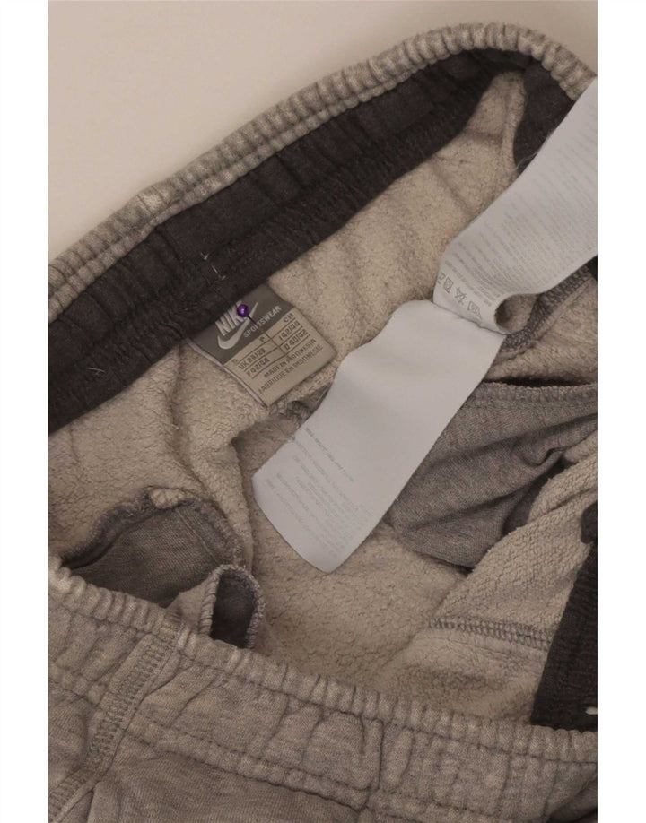 Calça de treino masculina Nike joggers pequeno algodão cinza