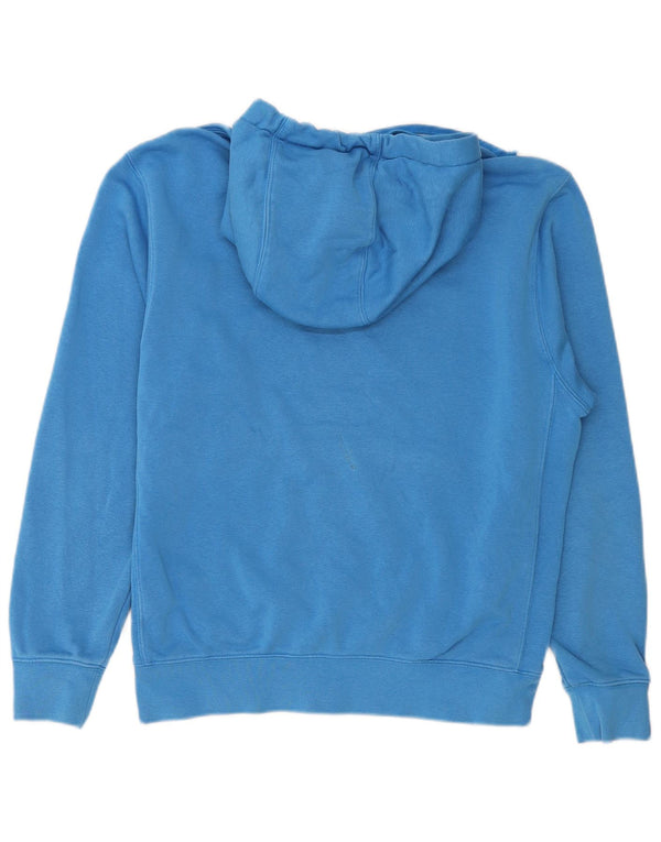 Suéter Nike Masculino Loose Fit com Capuz Pequeno Azul Algodão