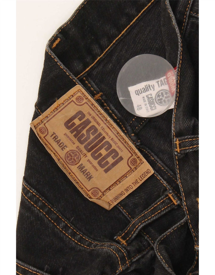 Casucci Mens Straight Jeans IT 48 Médio W30 L27 Algodão Preto