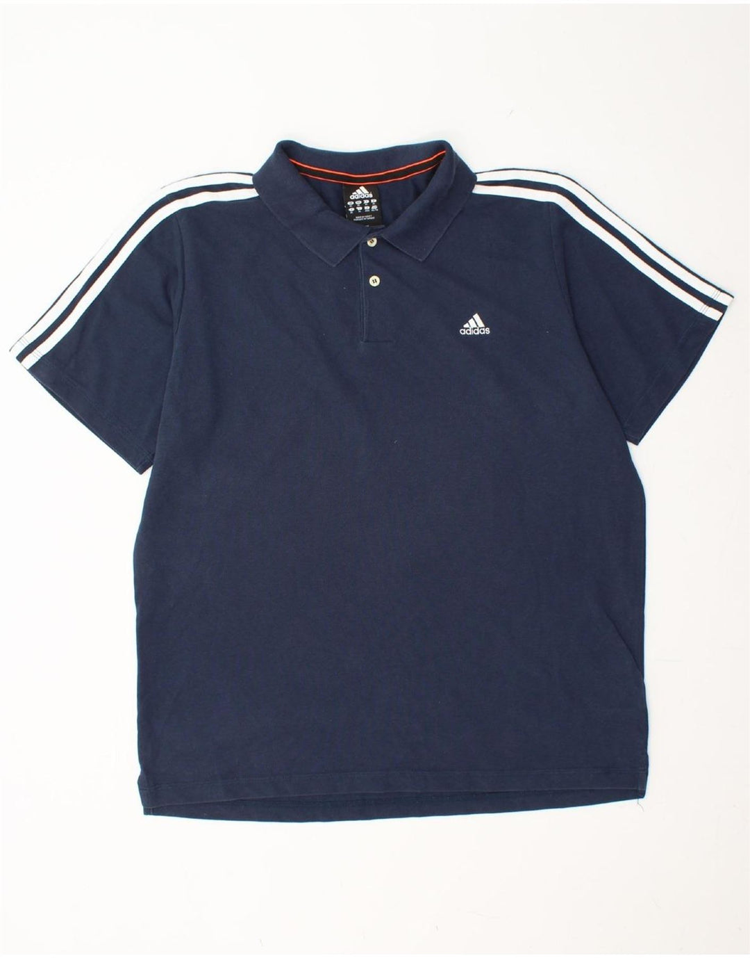 ADIDAS Mens Climalite Polo Shirt XL Azul Marinho Algodão
