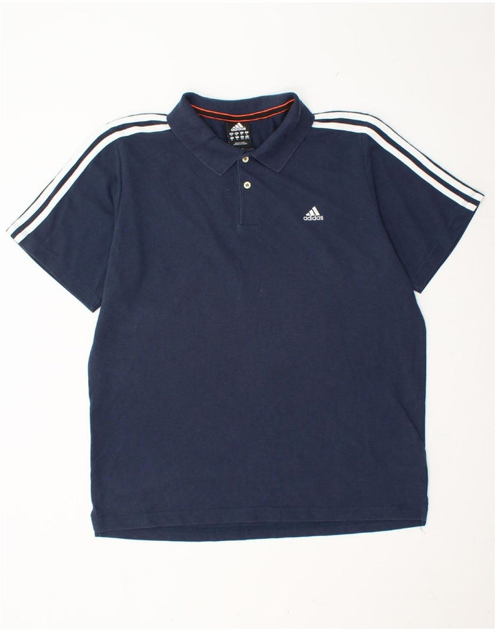 ADIDAS Mens Climalite Polo Shirt XL Azul Marinho Algodão