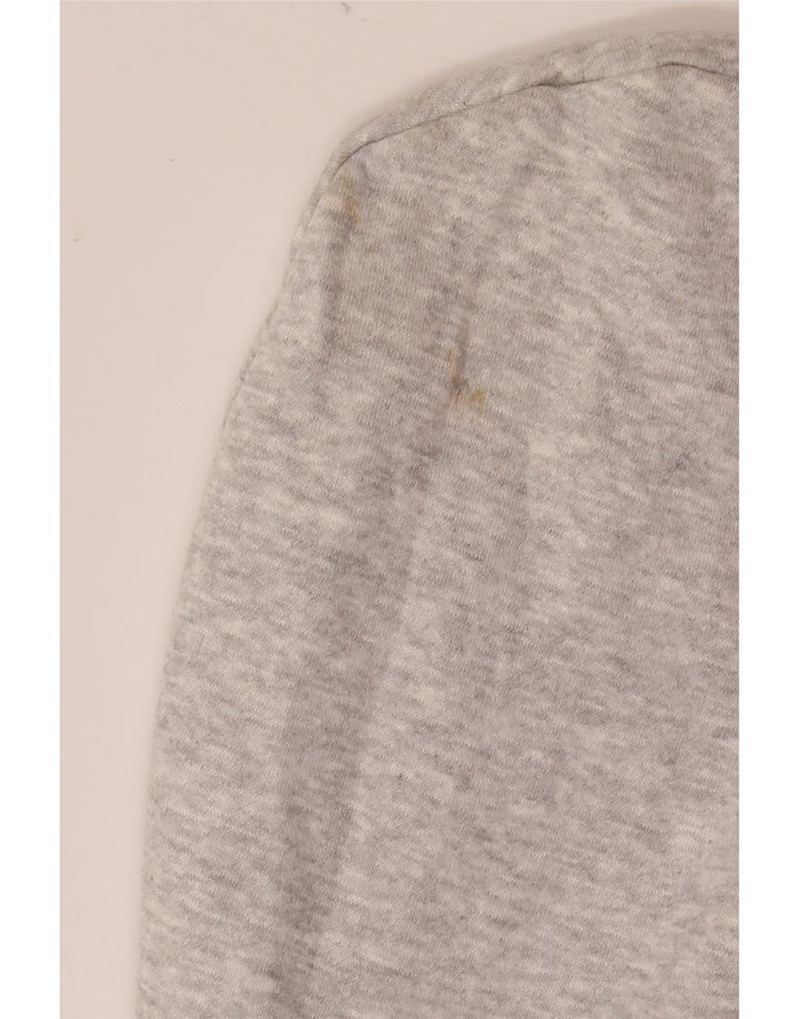 Jumper com capuz masculino French Connection pequeno algodão manchado cinza