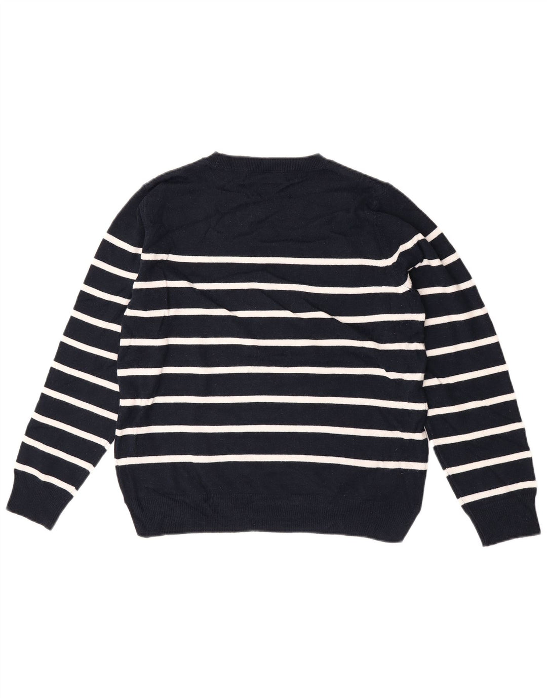 Suéter feminino Marks & Spencer com gola redonda Reino Unido 14 médio azul marinho