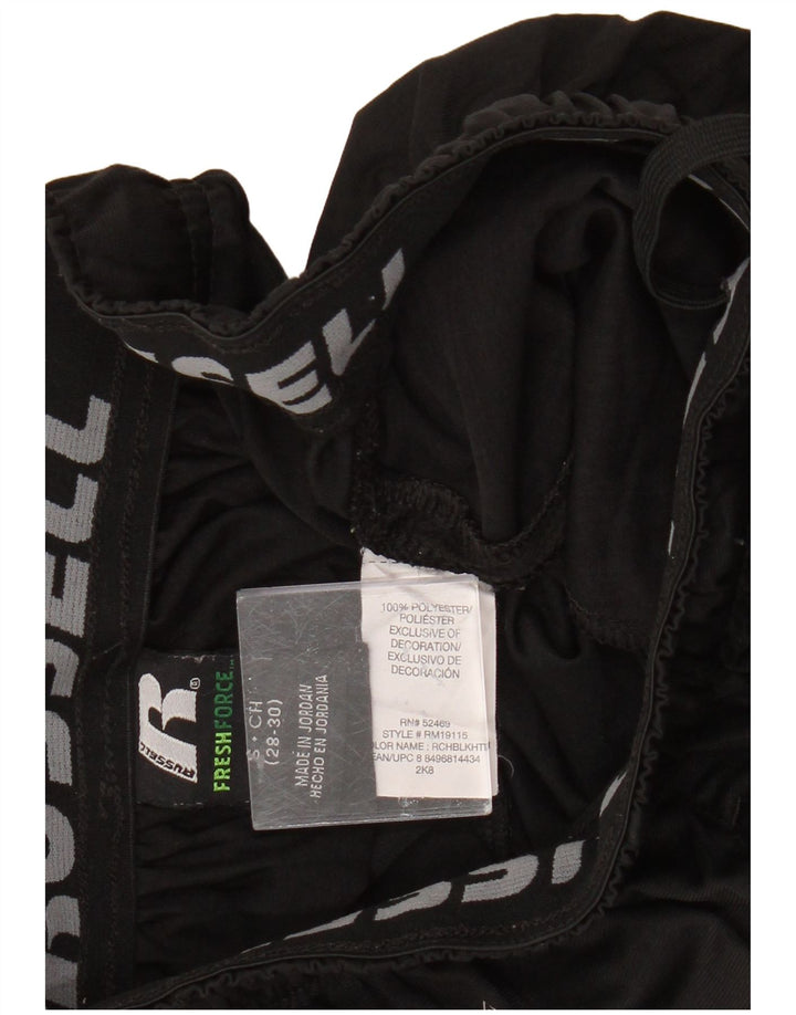 Russell Athletic Mens Sport Shorts Pequeno Poliéster Preto
