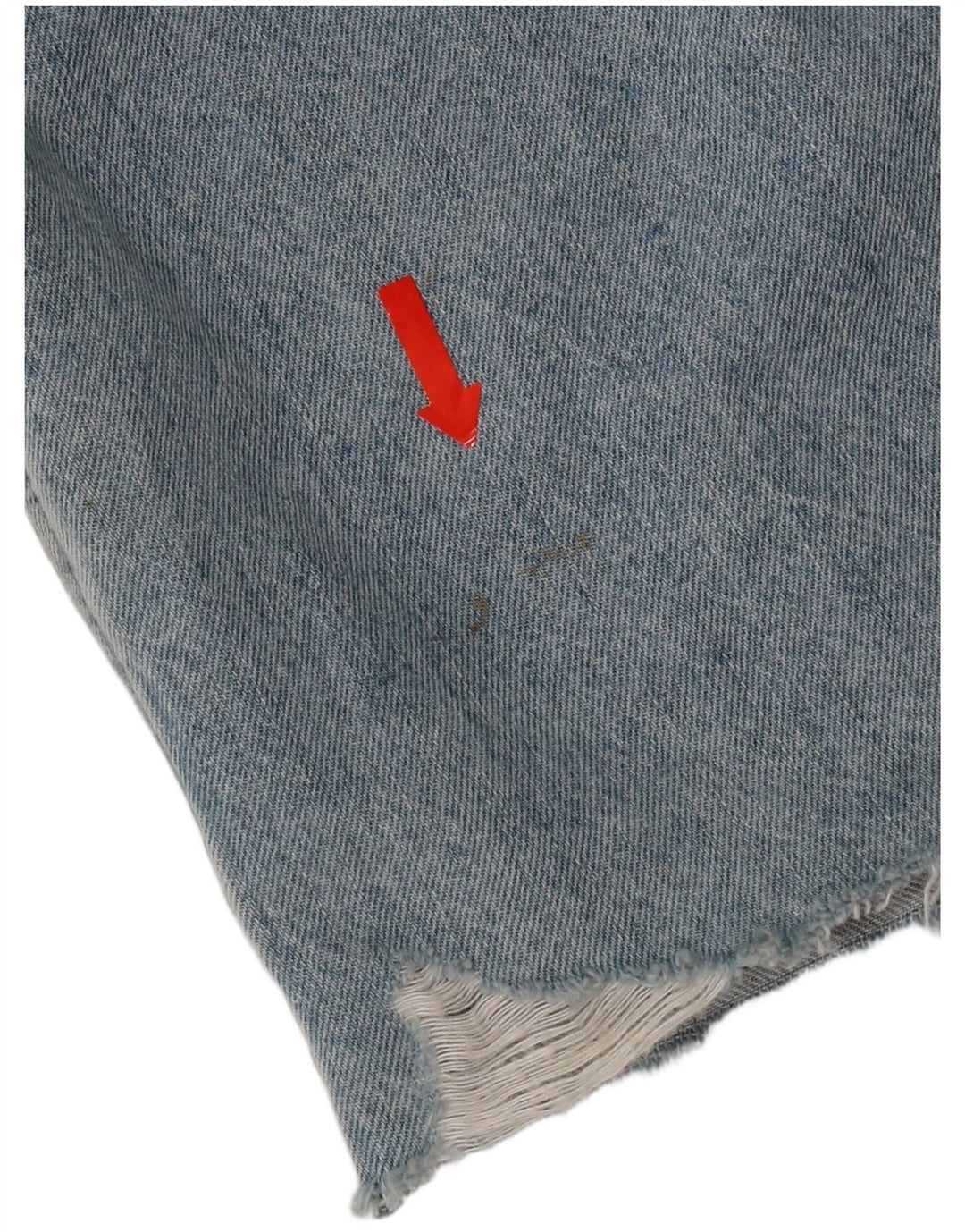 Casaco jeans feminino grande e desgastado Levi's Reino Unido 10 algodão azul pequeno