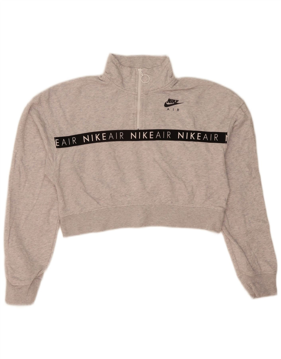 Nike feminino Nike Air Graphic moletom jumper UK 14 cinza médio