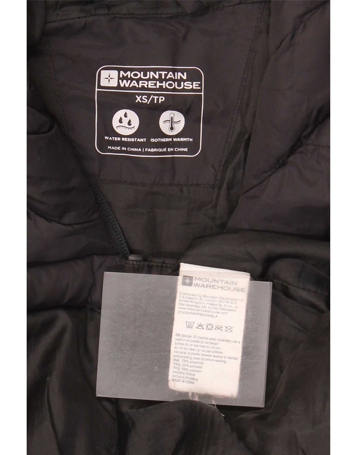 Jaqueta acolchoada masculina com capuz Mountain Warehouse UK 34 XS poliamida preta