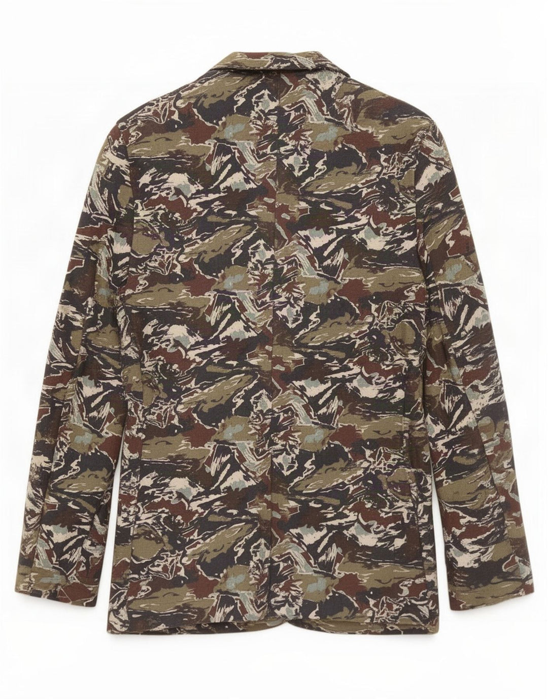Zara Mens Abstract Pattern Blazer Jacket UK 36 Pequeno Multicolorido