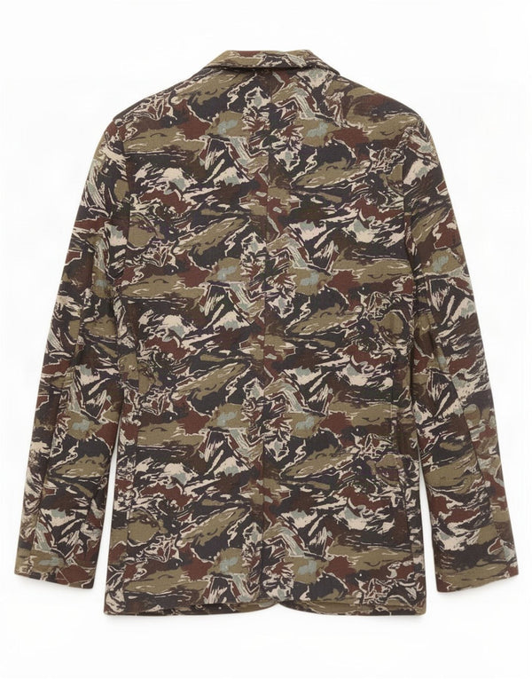 Zara Mens Abstract Pattern Blazer Jacket UK 36 Pequeno Multicolorido