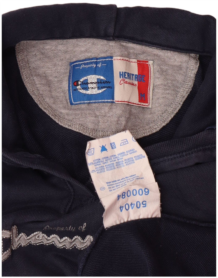 CHAMPION Suéter com capuz feminino Heritage Classics Reino Unido 12 médio azul marinho