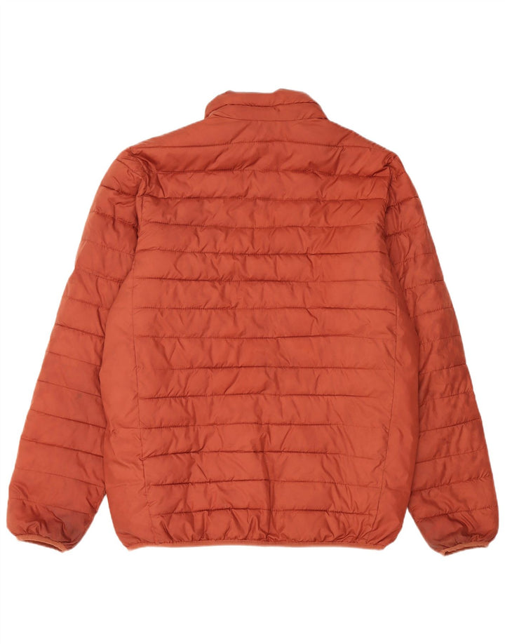 Jaqueta acolchoada masculina Quiksilver UK 38 poliéster marrom médio