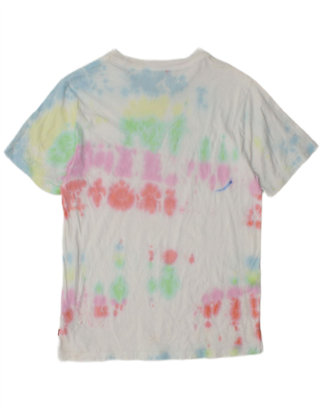 Camiseta masculina padrão Levi's com estampa gráfica pequena, algodão tie-dye multicolorido