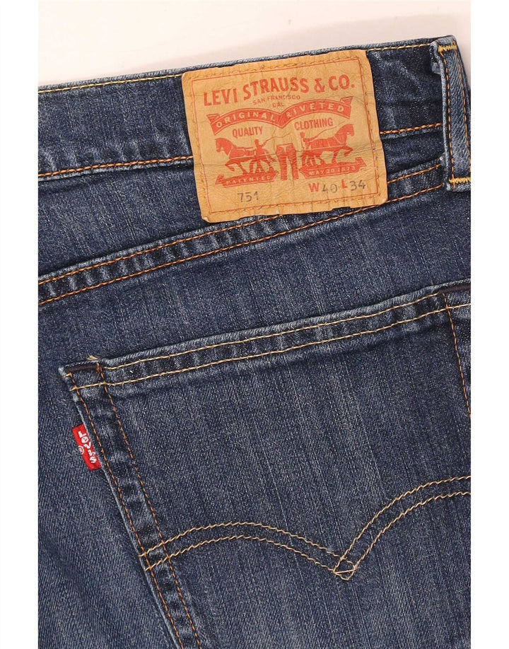 Levi's Masculino 751 Cropped Straight Jeans W40 L25 Azul