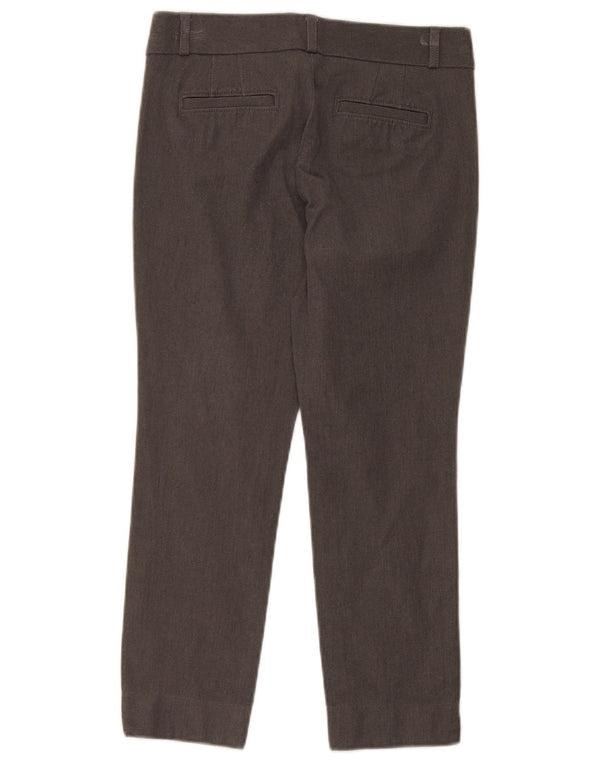 Calça feminina Banana Republic Sloan Skinny Capri EUA 0 XS W30 L22 cinza