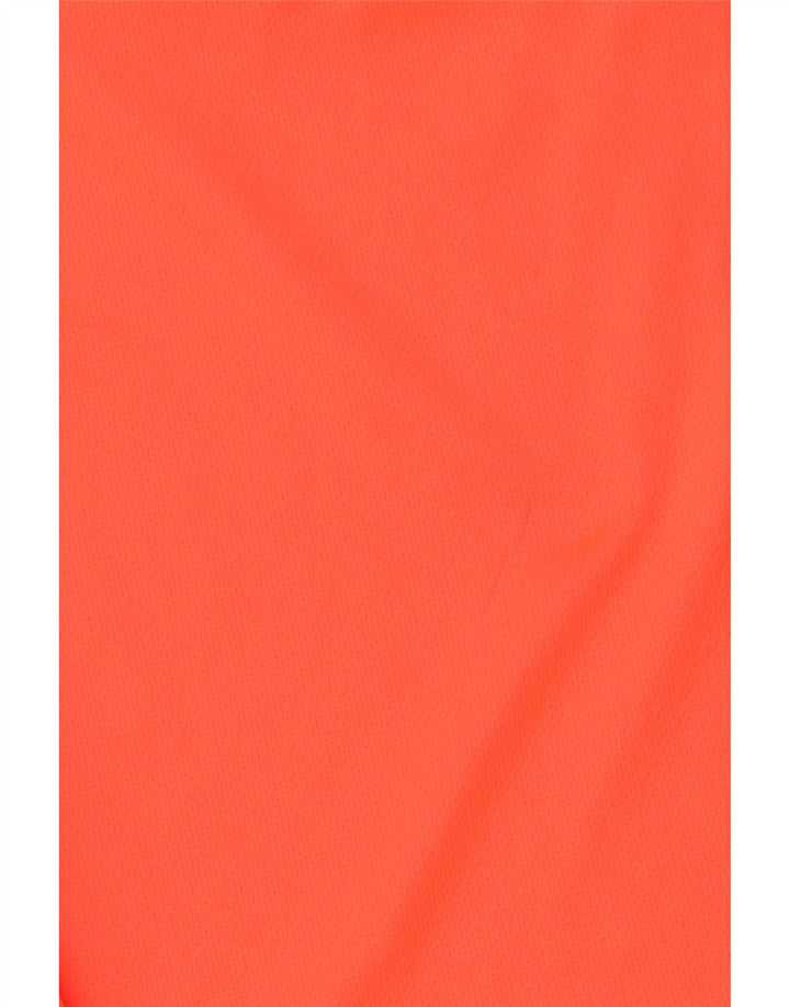 Camiseta Adidas Menino Climalite Top 15-16 Anos Laranja Colorblock Poliéster