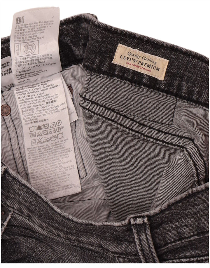 Levi's Mens Slim Jeans W30 L32 Cinza Algodão