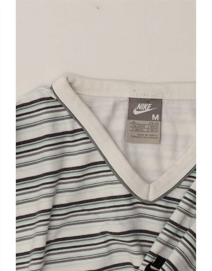Camiseta masculina Nike Top médio listrado multicolorido