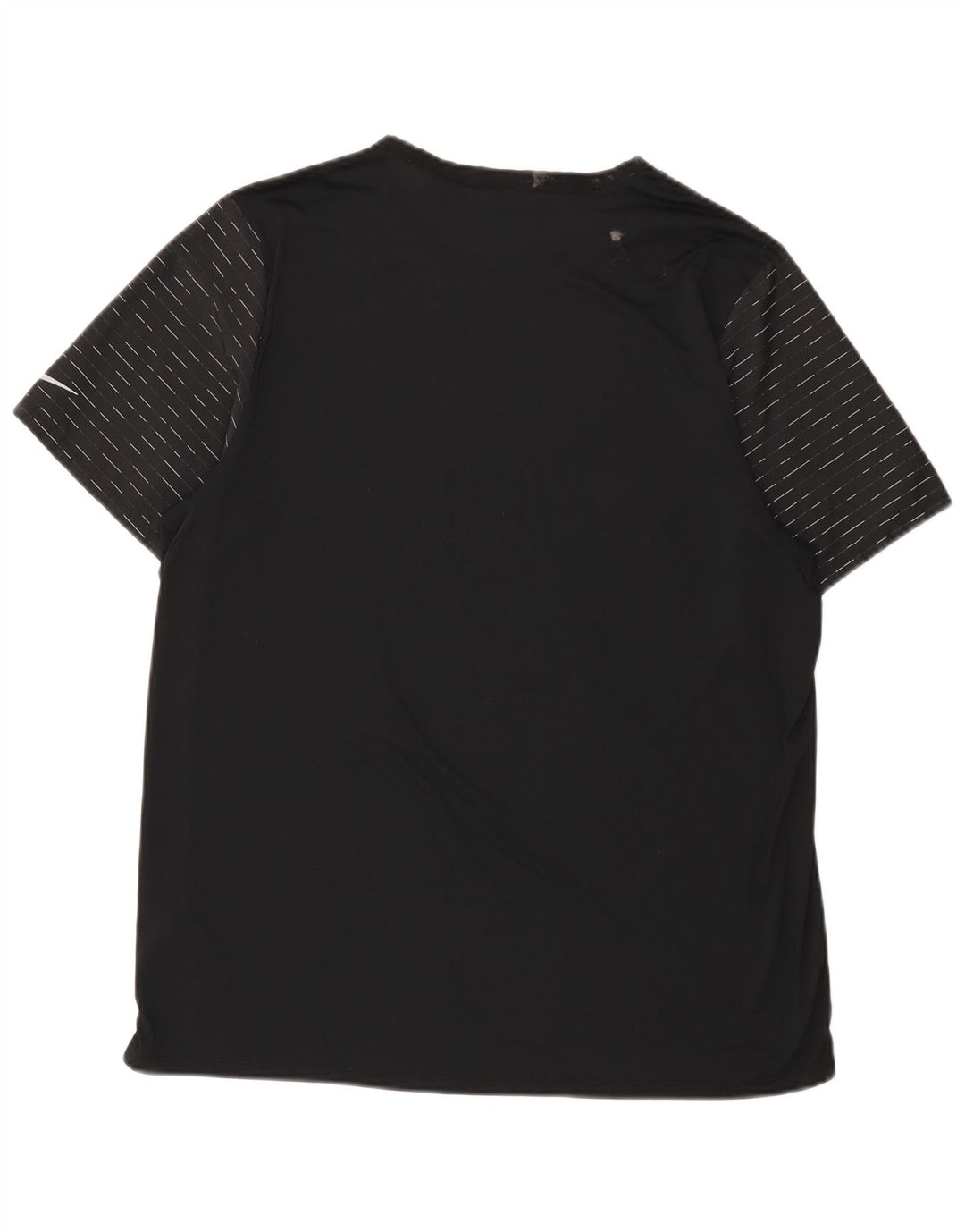 Camiseta masculina Nike Dri Fit Top XL preta listrada de poliéster