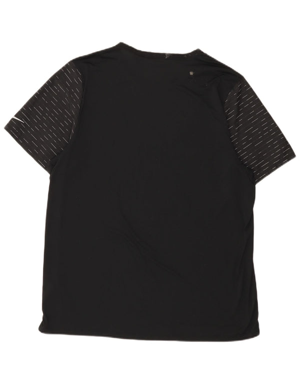 Camiseta masculina Nike Dri Fit Top XL preta listrada de poliéster